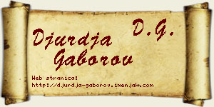 Đurđa Gaborov vizit kartica